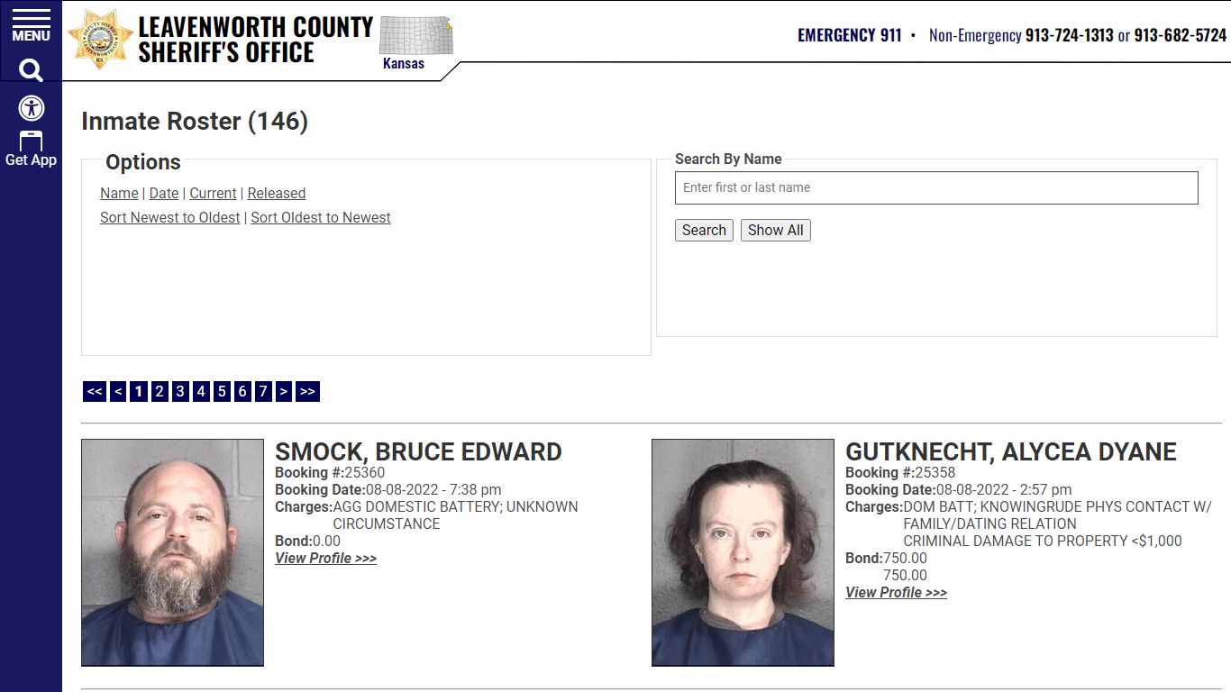 Inmate Roster - Leavenworth County Sheriff's Office